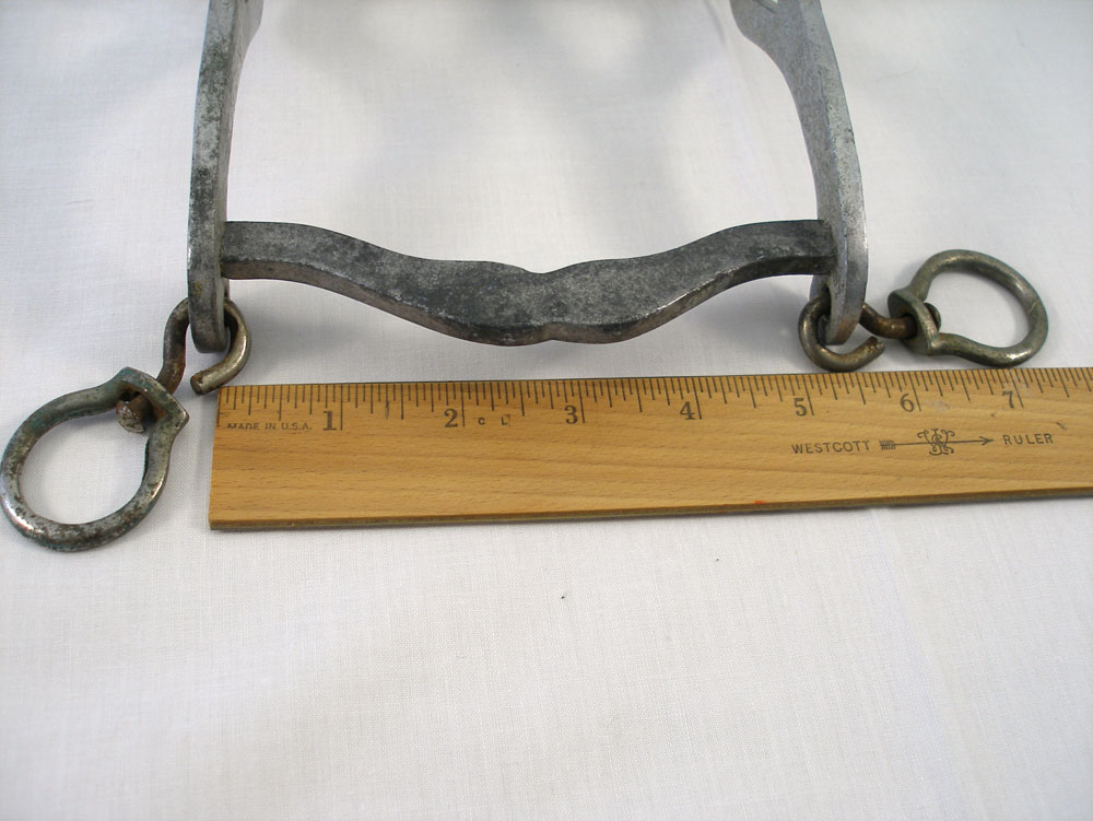 Crockett Horse Bit Spade Bit w/ Roller Aluminum w/ Heart Cutouts