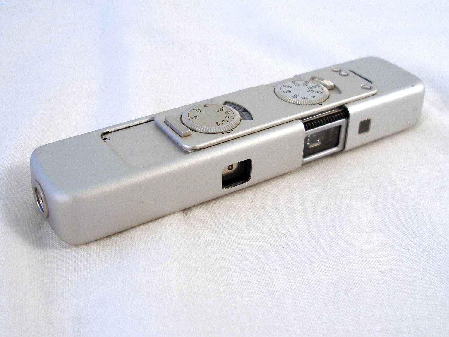 Minox LX Film Camera Silver Finish Black & Burgandy Cases w/ Film